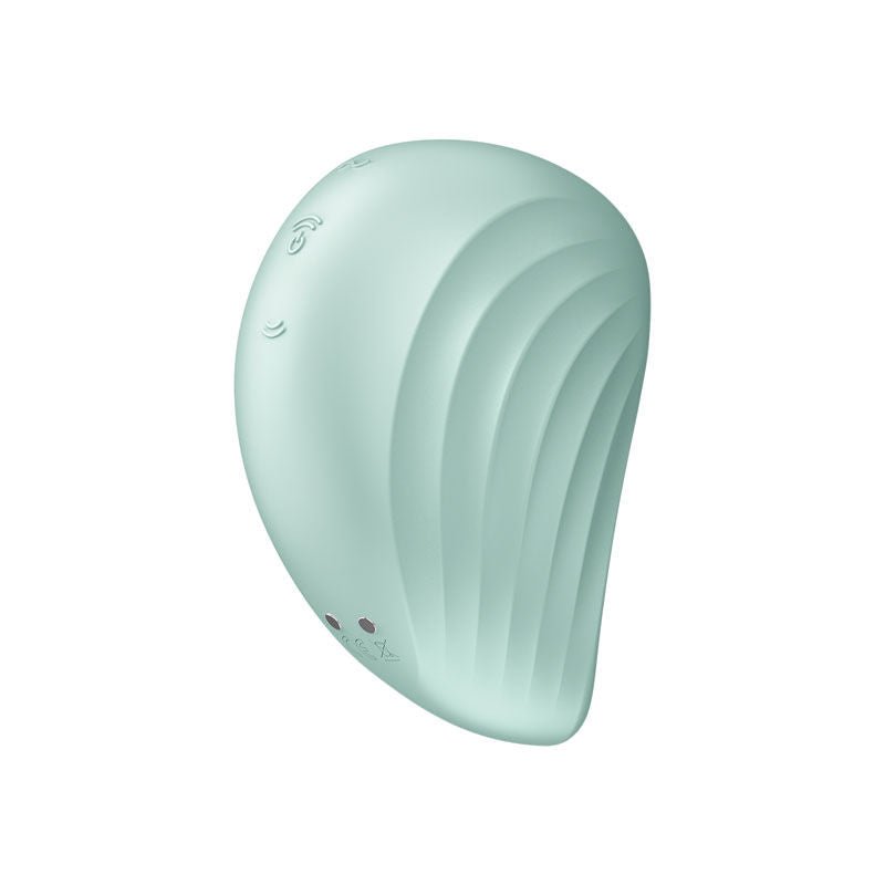 Satisfyer - pearl diver - clitoral suction stimulator - Green, Product side four view  | Flirtybay.com.au